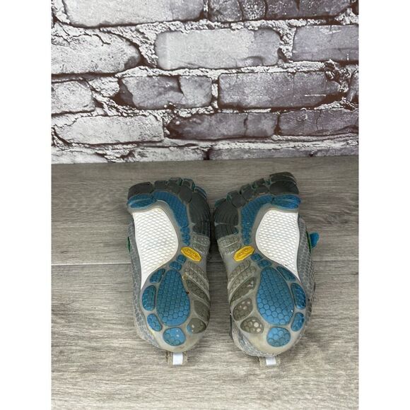 VIBRAM FiveFingers Gray Blue Textile Barefoot Running Shoes Women’s 38EU/7.5M US - Picture 6 of 16